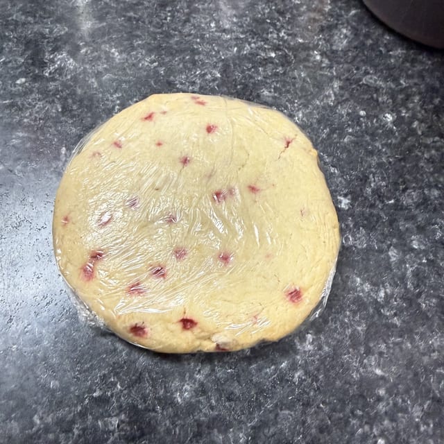 Raspberry Cheesecake Cookie.