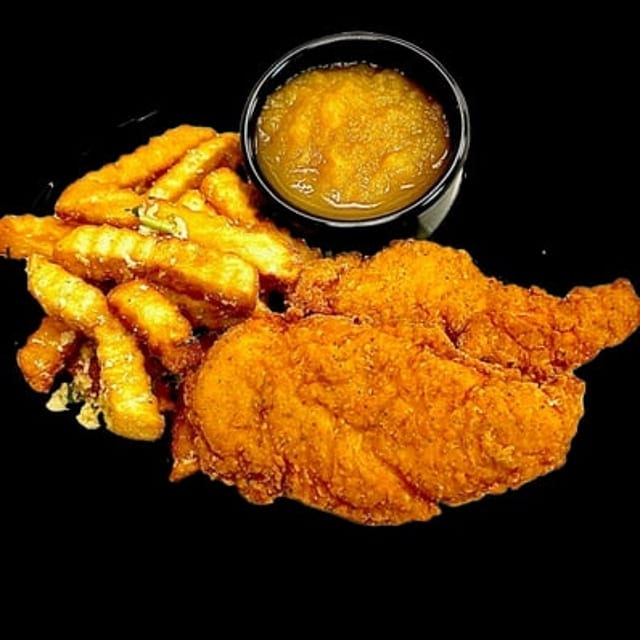 Kids Chicken Strip Meal.