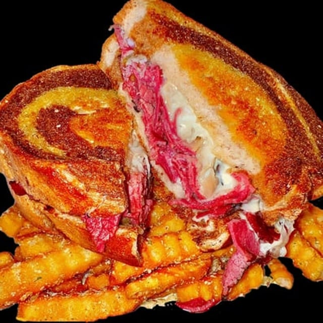 Reuben Grilled Cheese Sandwich.
