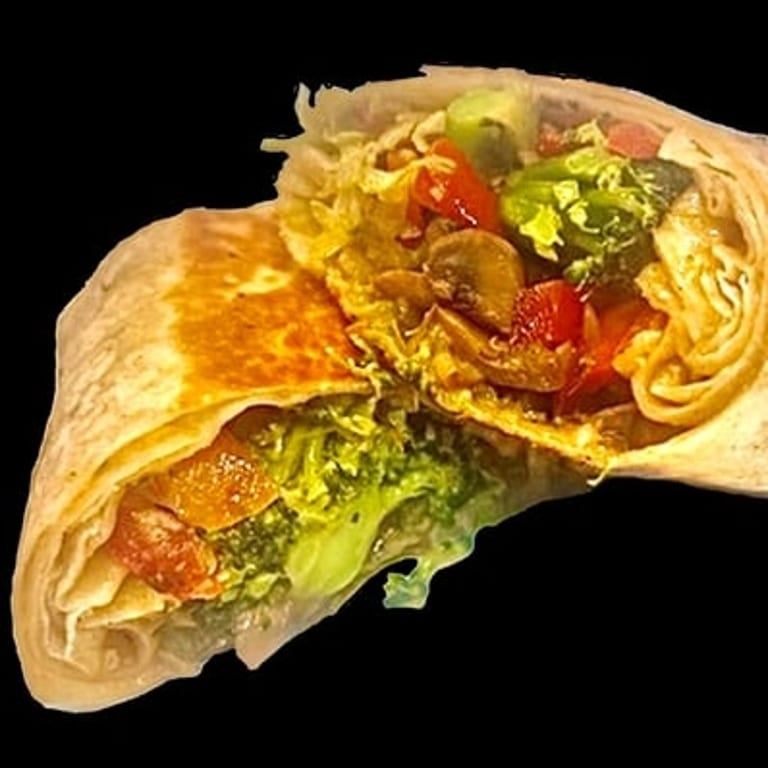 Savor our veggie wrap